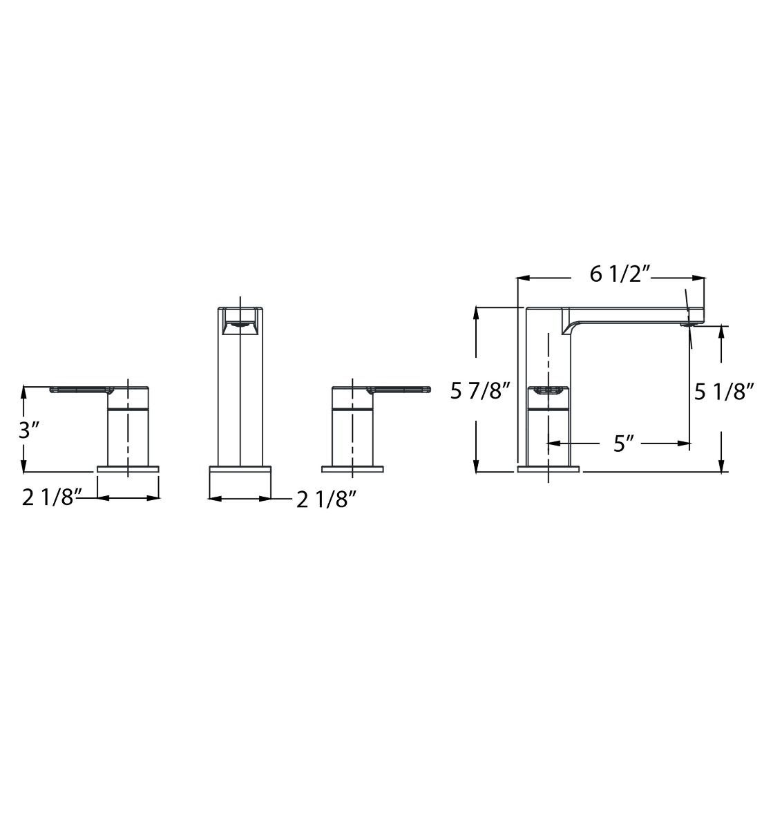 Huntington Brass Tazio PVD Satin Nickel Widespread Lavatory Faucet