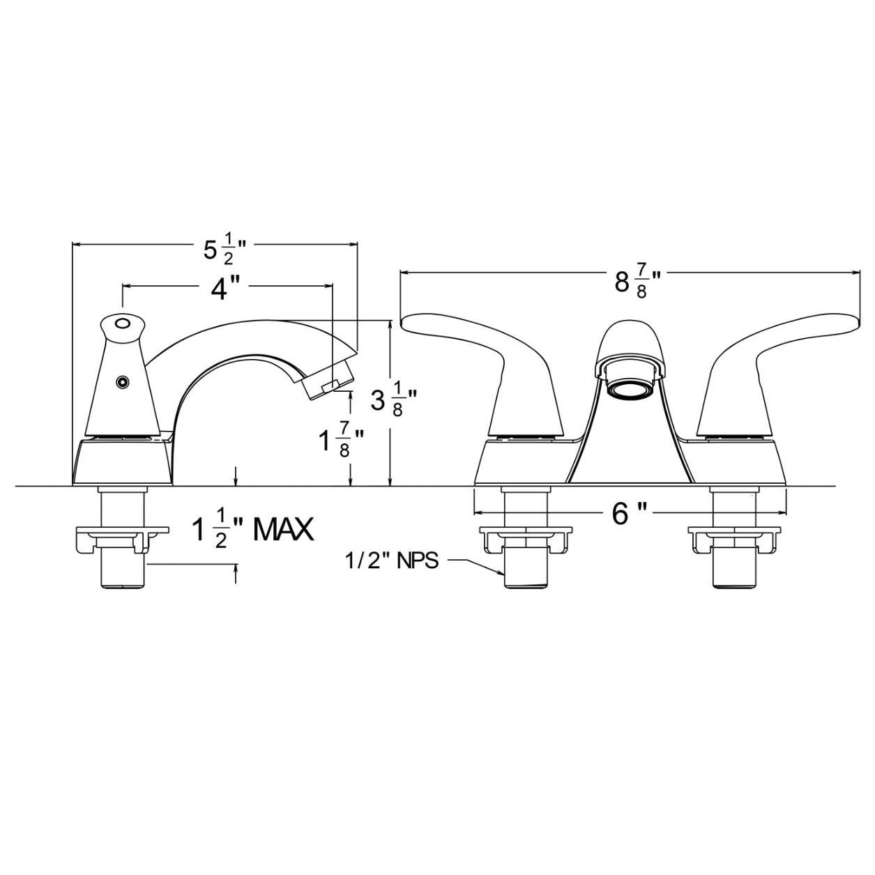 Huntington Brass Trend Polished Chrome Center Set Faucet (W4320001-2)