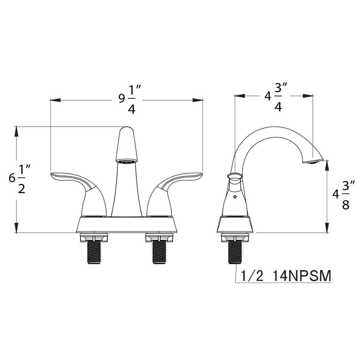 Huntington Brass Trend Satin Nickel Center Set Faucet (W4426529-12)