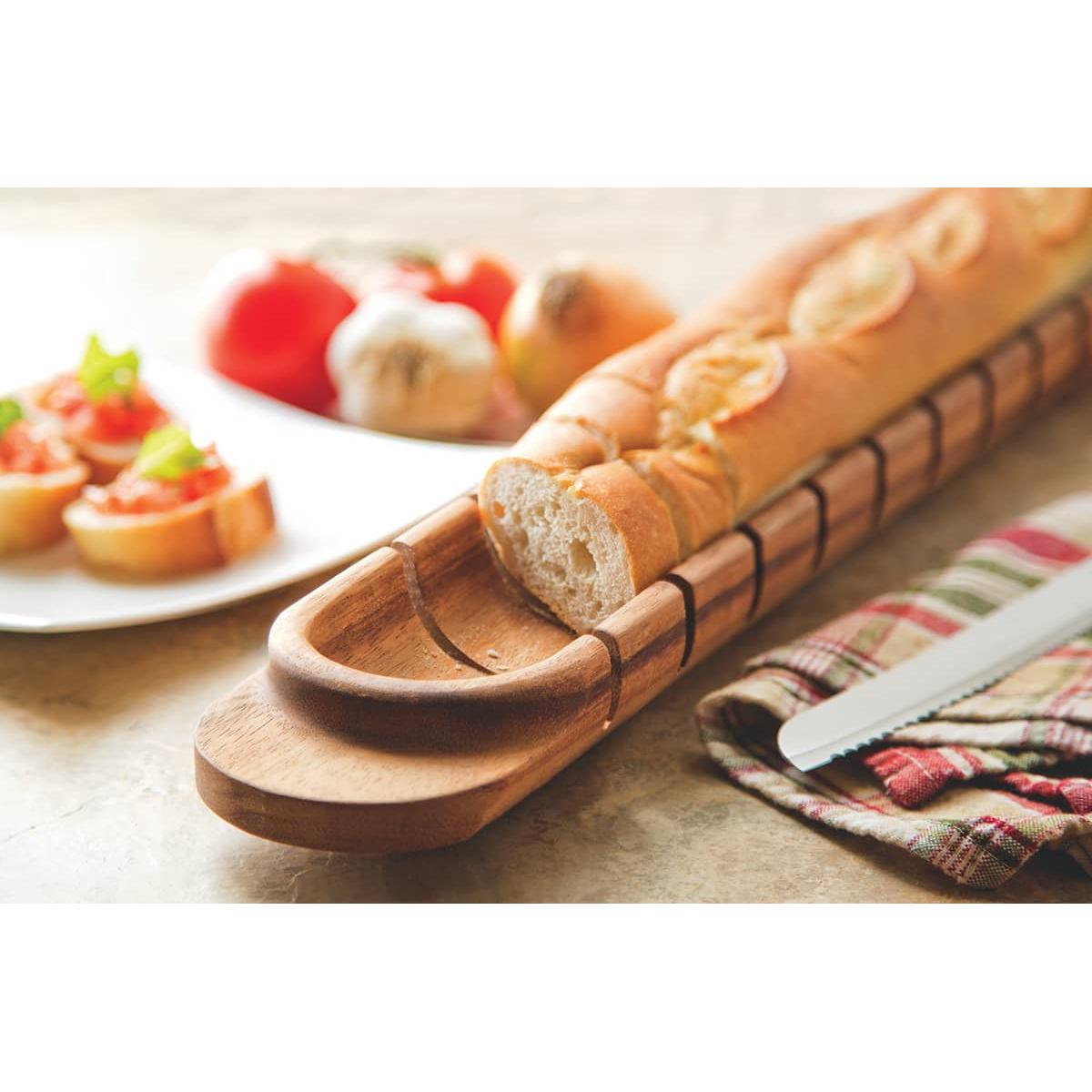 Ironwood Gourmet Acacia Wood Baguette Miter - (9 Pieces)