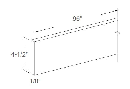 J&K Cabinetry 4" x 96" Toe Kick (TK8)
