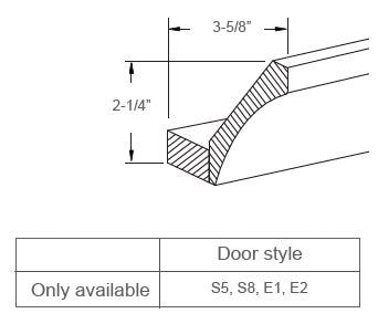 J&K Cabinetry Cove Molding With Base Board (AST10-3 1/4)
