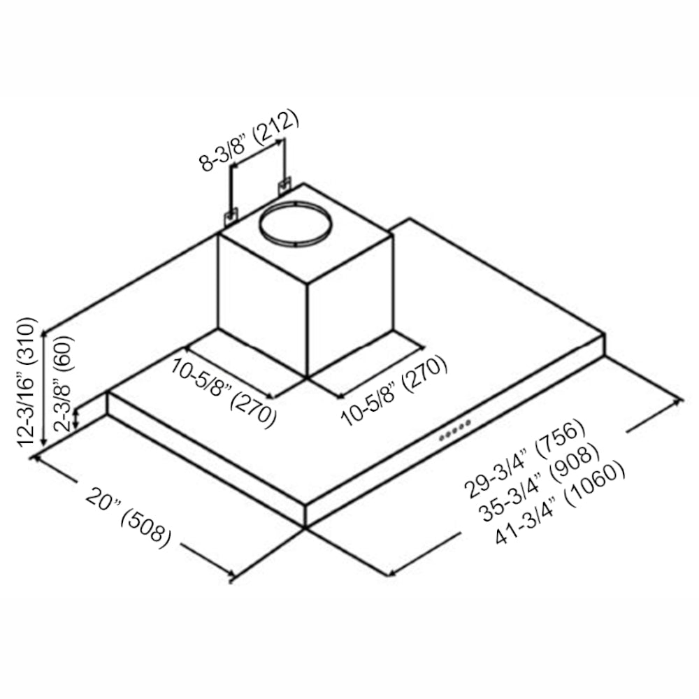 KOBE Brillia RAX21 SQB-2 Series 30" Under Cabinet Range Hood With 600 CFM Internal Blower, 3-Speed Rocker Switch, Dishwasher-Safe Baffle Filters, 4-Level Setting LED Lights, and Delay Shutoff