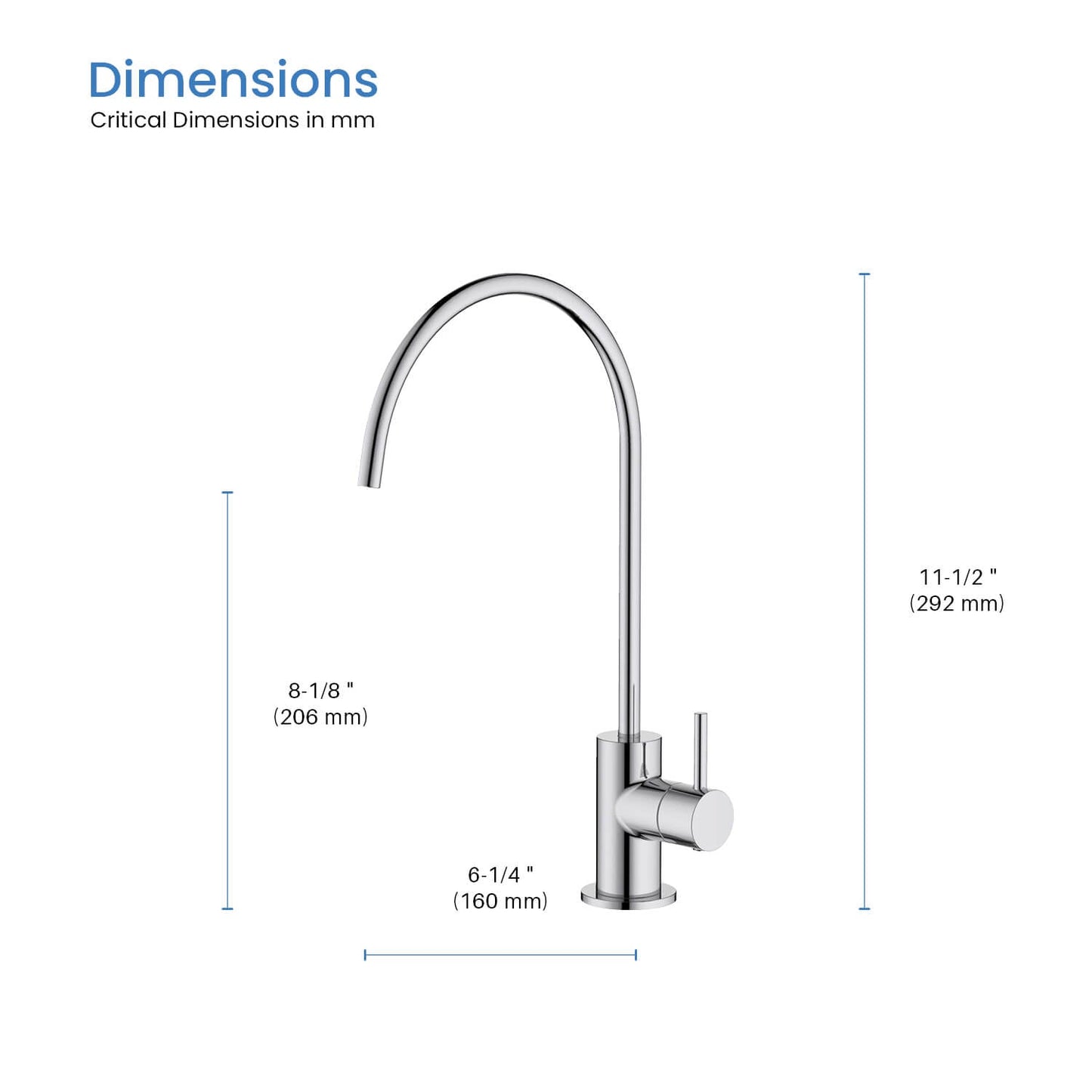 Kibi Circular Water Filtration Faucet in Chrome Finish