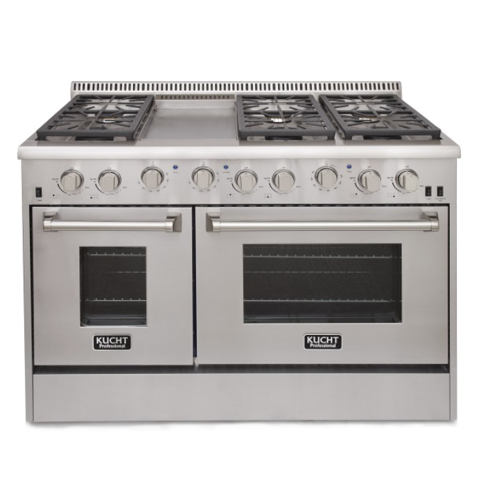 Gas Range, 48, 6 Burners with Griddle