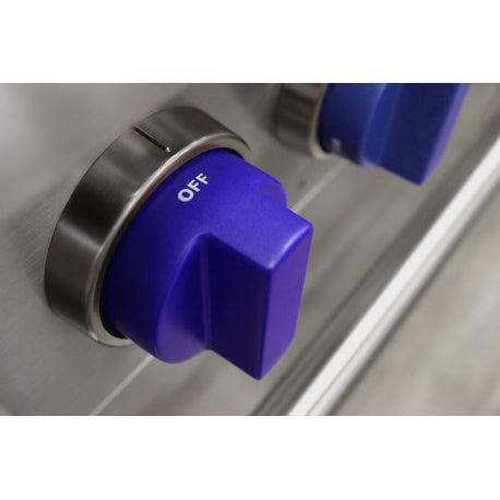 Kucht KRT Series 30" Natural Gas Range-Top With 4 Burners and Royal Blue Knobs