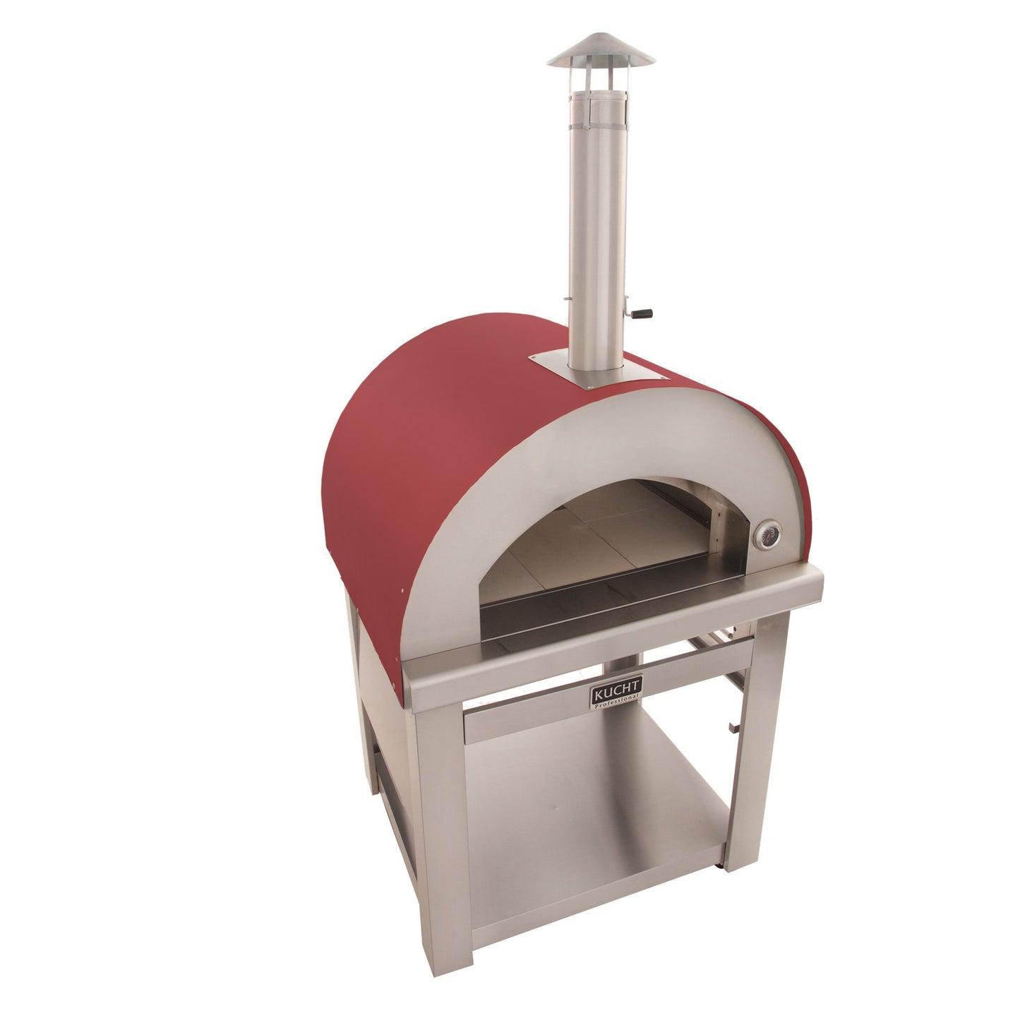 Kucht Venice Red Outdoor Pizza Oven With All-Weather Cover