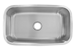 Lancer Large Single 30" Stainless Steel Kirchen Sink by Chemcore Industries
