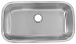 Lancer Large Single 32" Stainless Steel Kirchen Sink by Chemcore Industries