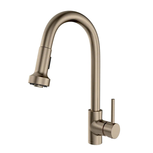 Lulani St. Lucia Brushed Nickel 1.8 GPM 360-Degree Swivel Spout Pull-Down Faucet