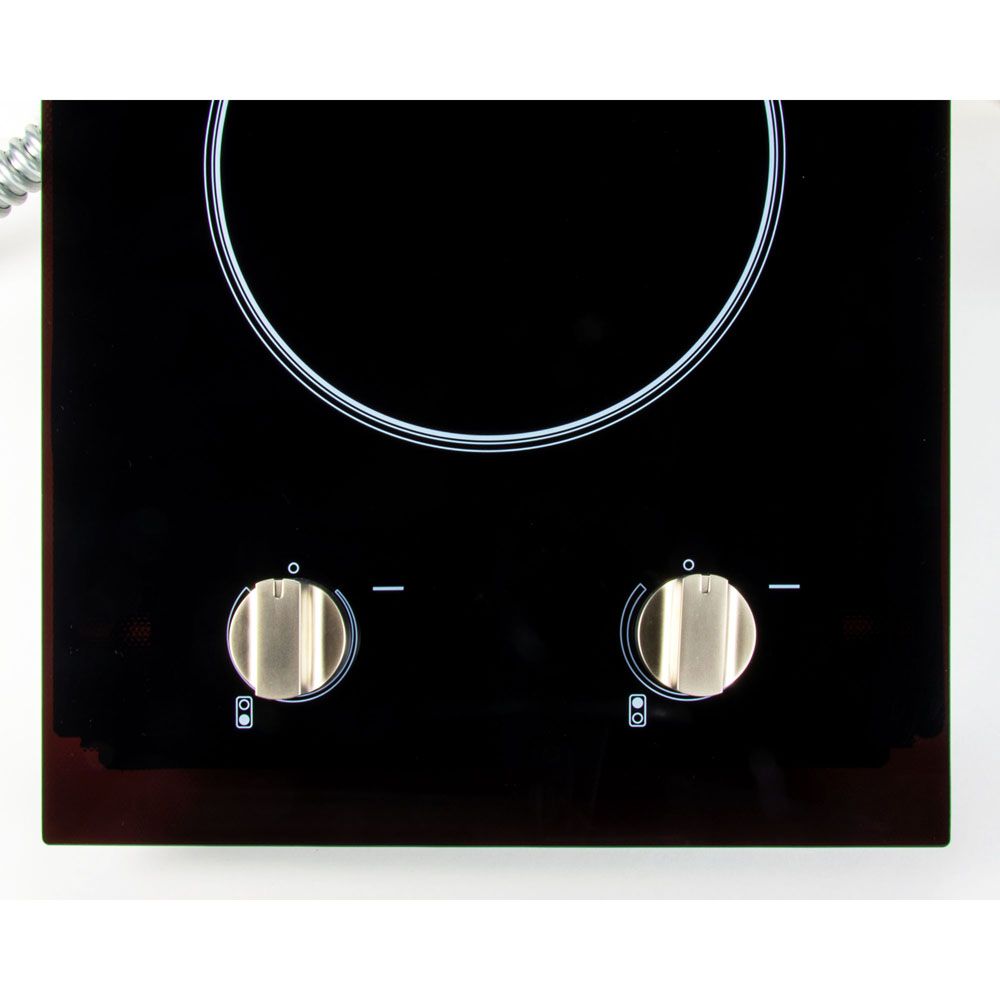 Magic Chef 12" Schott Glass Ceramic Panel 120V Built-In 2 Elements Electric Cooktop