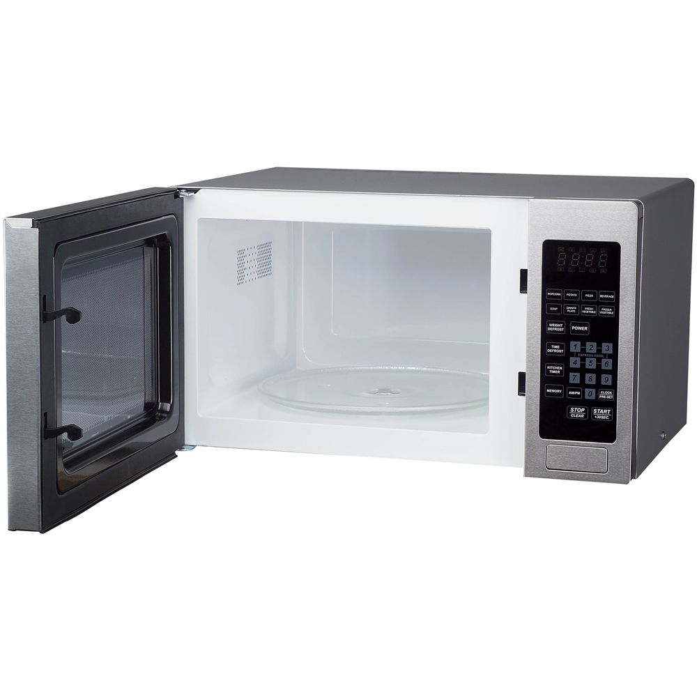 Magic Chef 19" W x 11" H Silver Countertop Microwave Oven