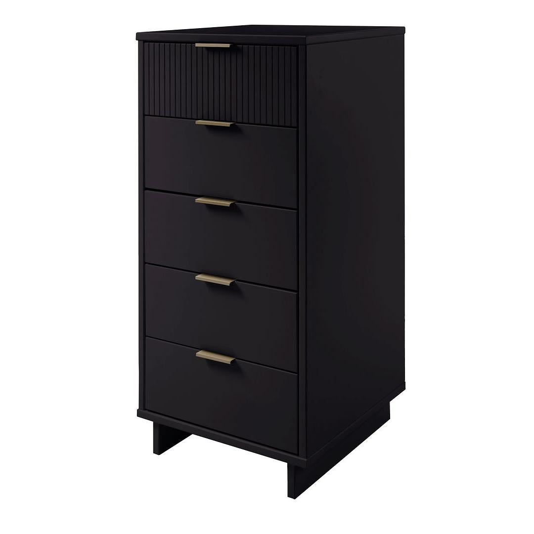 Manhattan Comfort Granville Tall 24" Modern Narrow Dresser With 5 Draw Kitchen Oasis Manhattan Comfort Granville Tall 24" Modern Narrow Dresser With 5 Draw Kitchen Oasis