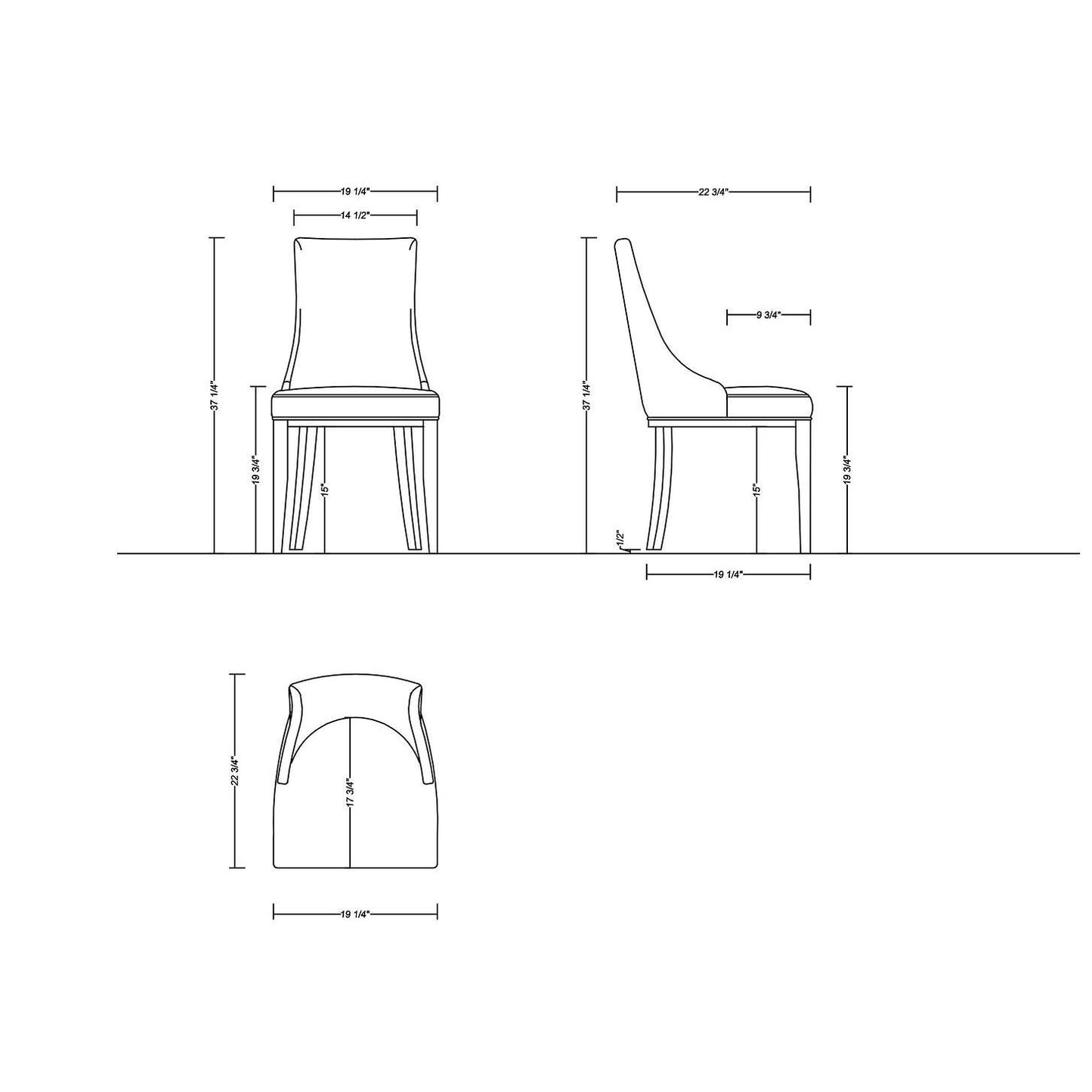 Manhattan Comfort Shubert 6-Piece Modern Faux Leather & Velvet Dining Chair Set In Light Gray