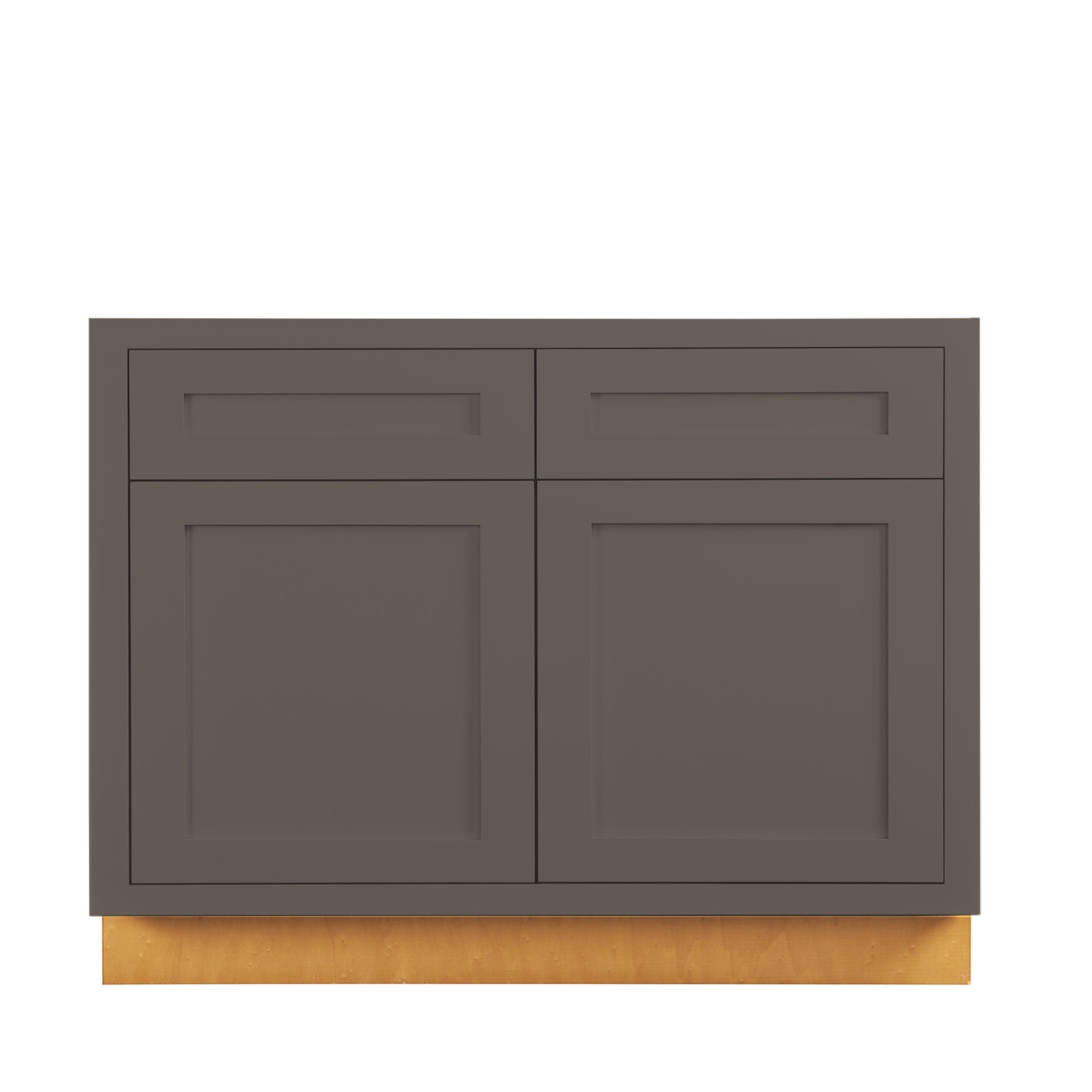 Kitchen Sink Base Cabinet | Unfinished Poplar | Shaker Style | 42