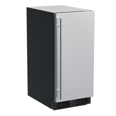 Marvel 15" Refrigerator With Stainless Steel, Solid Door, and Reversible Door