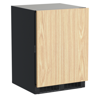 Marvel 24" Dual Zone Wine Refrigerator With Panel Ready, Solid Door, Lock, and Reversible Door