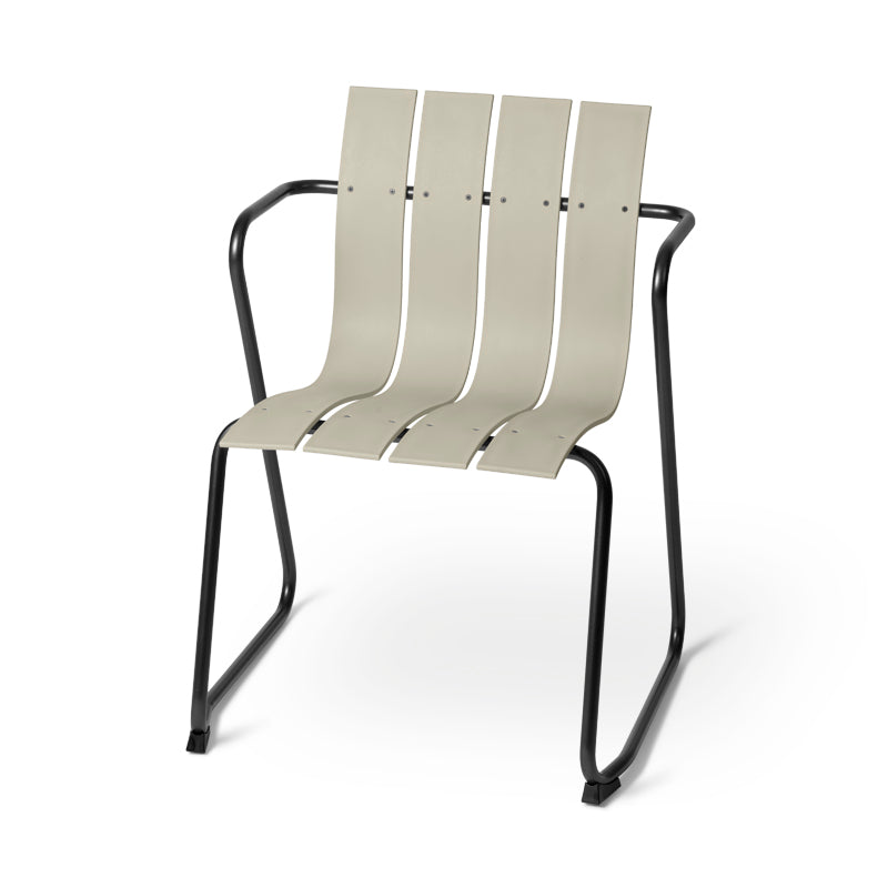 Mater Ocean Chair, Sand Recycled Materials With Gunmetal Frame by Jørgen & Nanna Ditzel