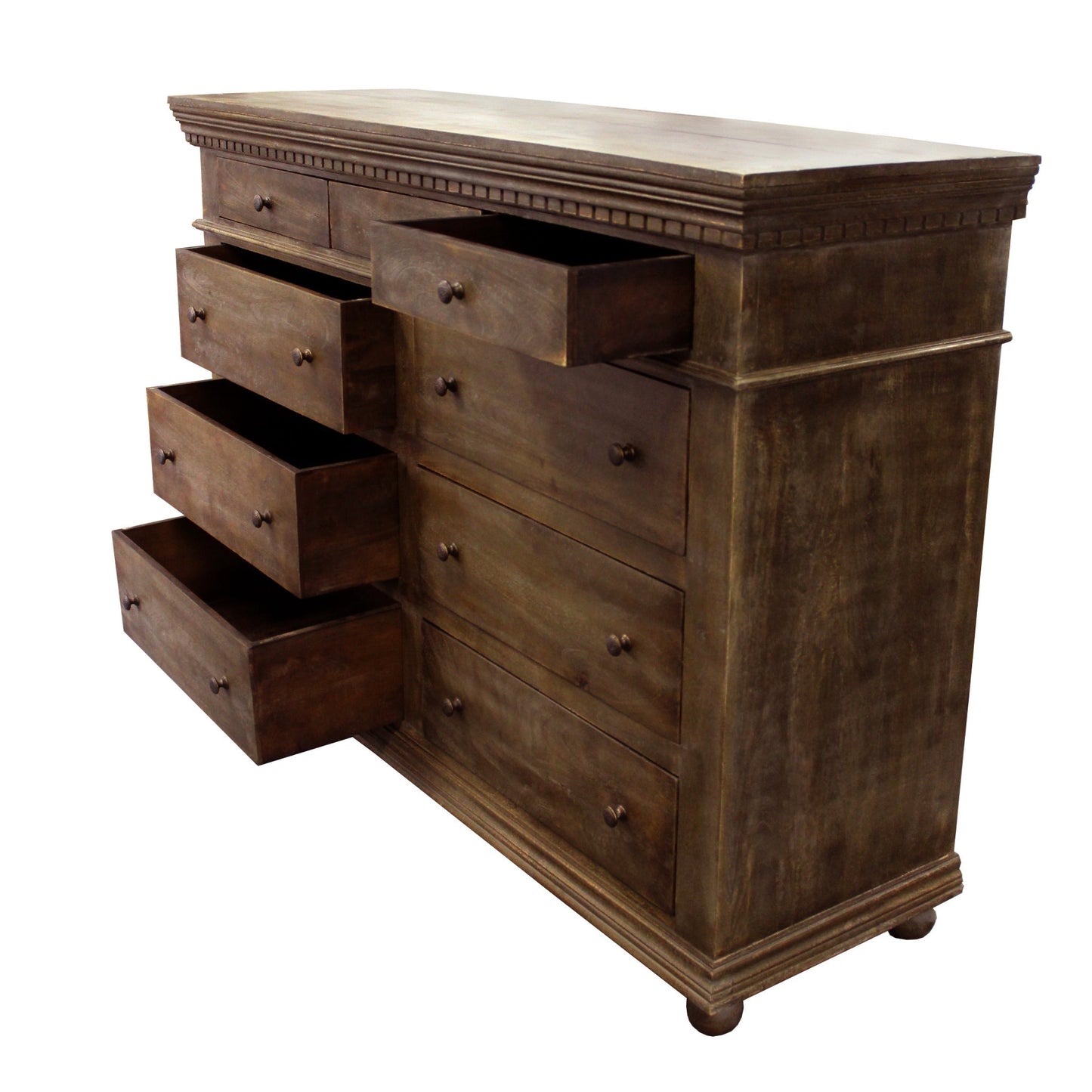 Meva Arvada 22" 9-Drawer Tobacco Dresser