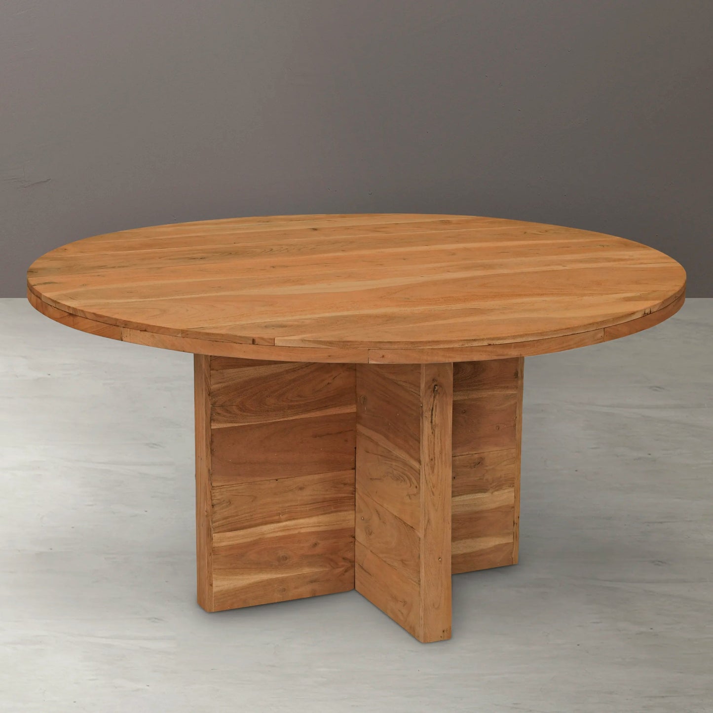 Meva Fernious 60" Natural Round Dining Table
