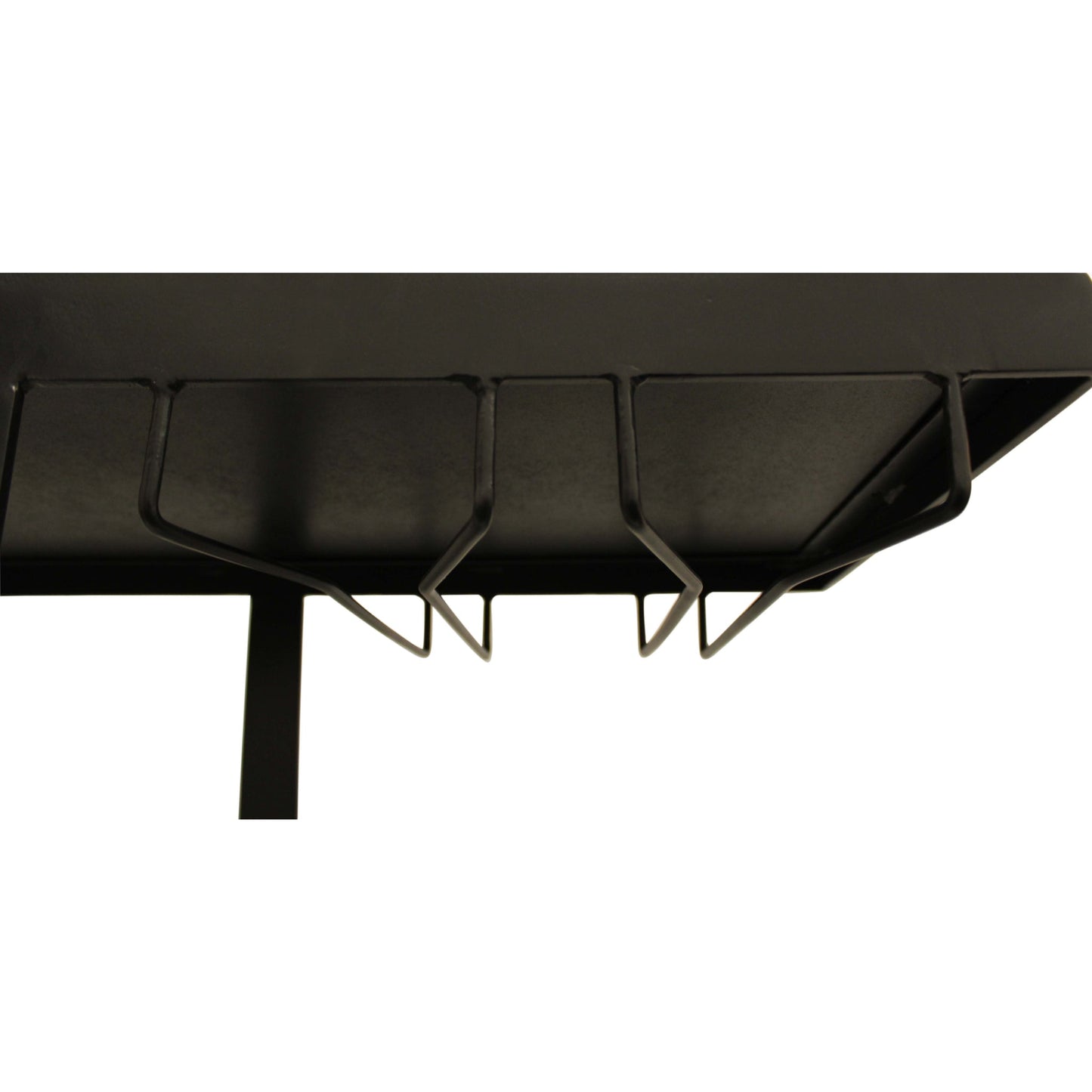 Meva Jonah 58" Black Iron, Glass, Marble Bar Console