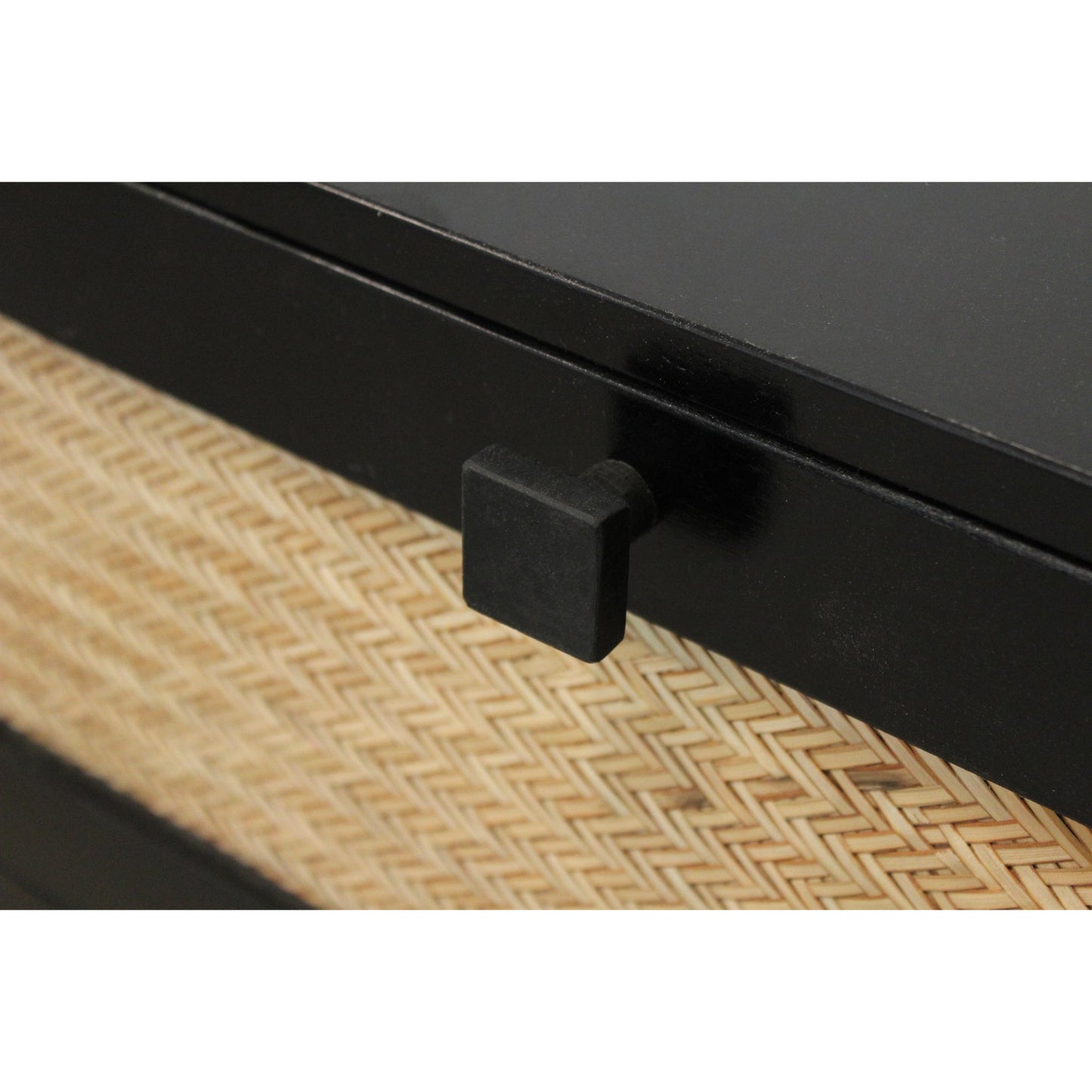 Meva Navice 36" 6-Drawer Natural/Black Dresser