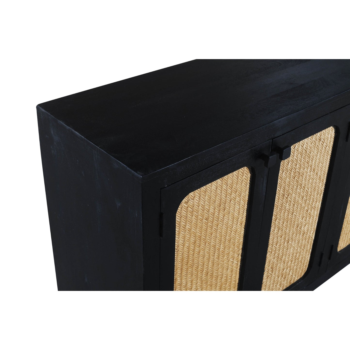 Meva Navice 38" 4-Door Natural/Black Sideboard
