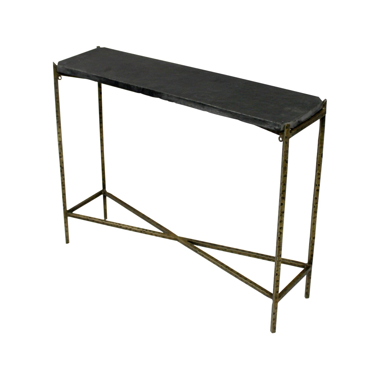 Meva Orlando Asher 32" Old Gold/Black Small Console Table
