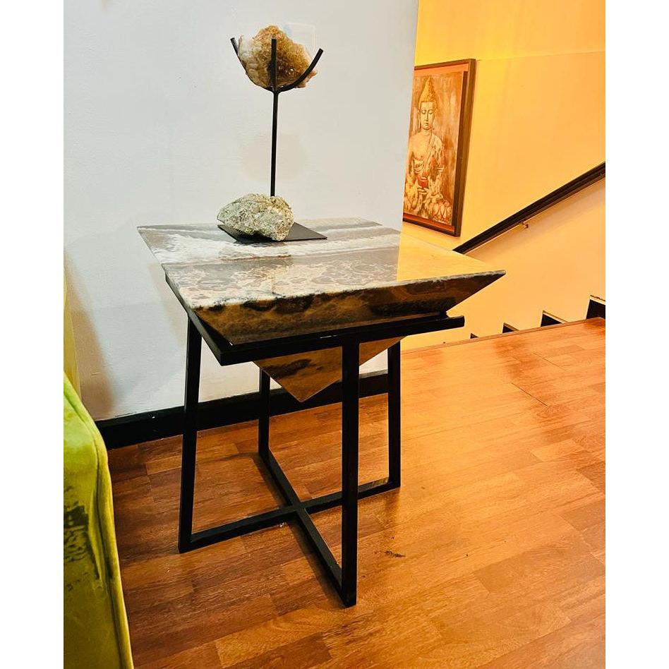 Mexports by Susana Molina 1260BBO 24" Onix Top Diamond Shape Side Table