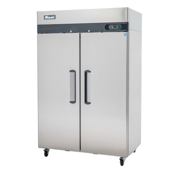 Migali C-2F-HC 52" Double Solid Door Top Mount Reach-In Freezer