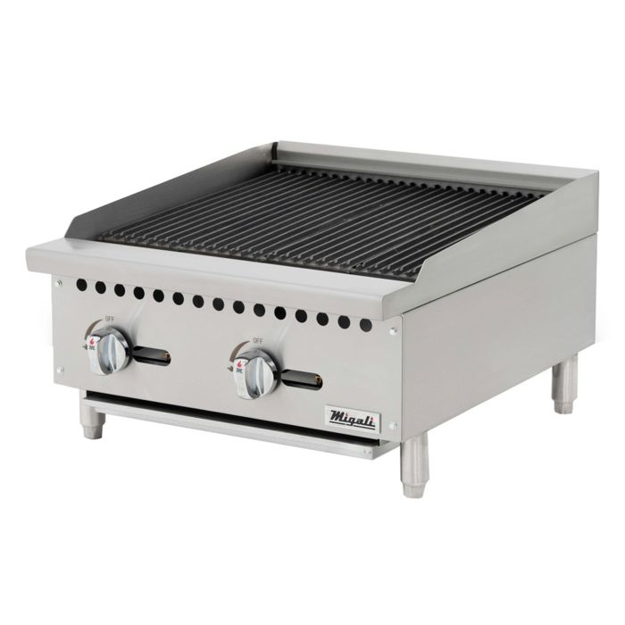 Migali C-CR24 24″ Wide Char-Rock Broiler - 70,000 BTU