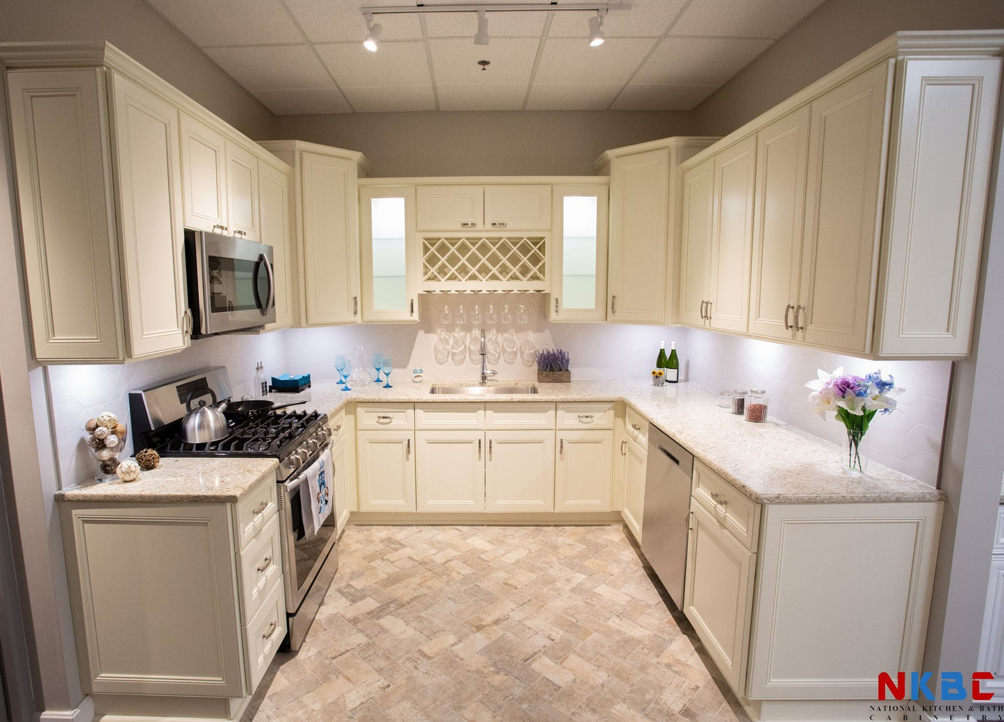 NKBC 12"W x 42"H x 12"D French Vanilla Wall Cabinet