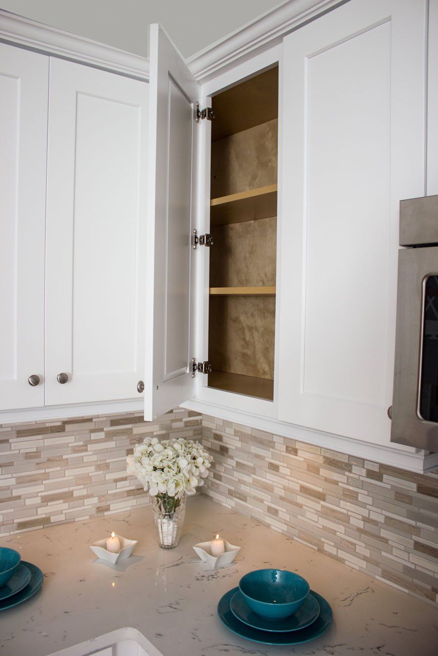 NKBC 21"W x 42"H x 12"D Shaker White Wall Cabinet