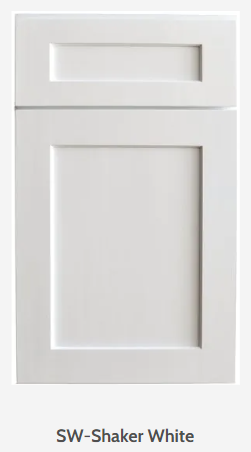 NKBC 27"W x 90"H x 1"D Shaker White Refrigerator Panel