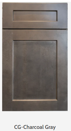 NKBC 27"W x 96"H x 1"D Charcoal Gray Part-Cabinet Side Panel-Dadoed for Back Panel