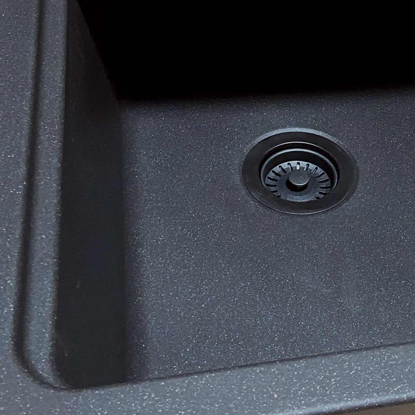 Nantucket Sinks Premium Kitchen 5" Matte Black Polymer and Plastic Disposal Trim For Granite Composite Sinks