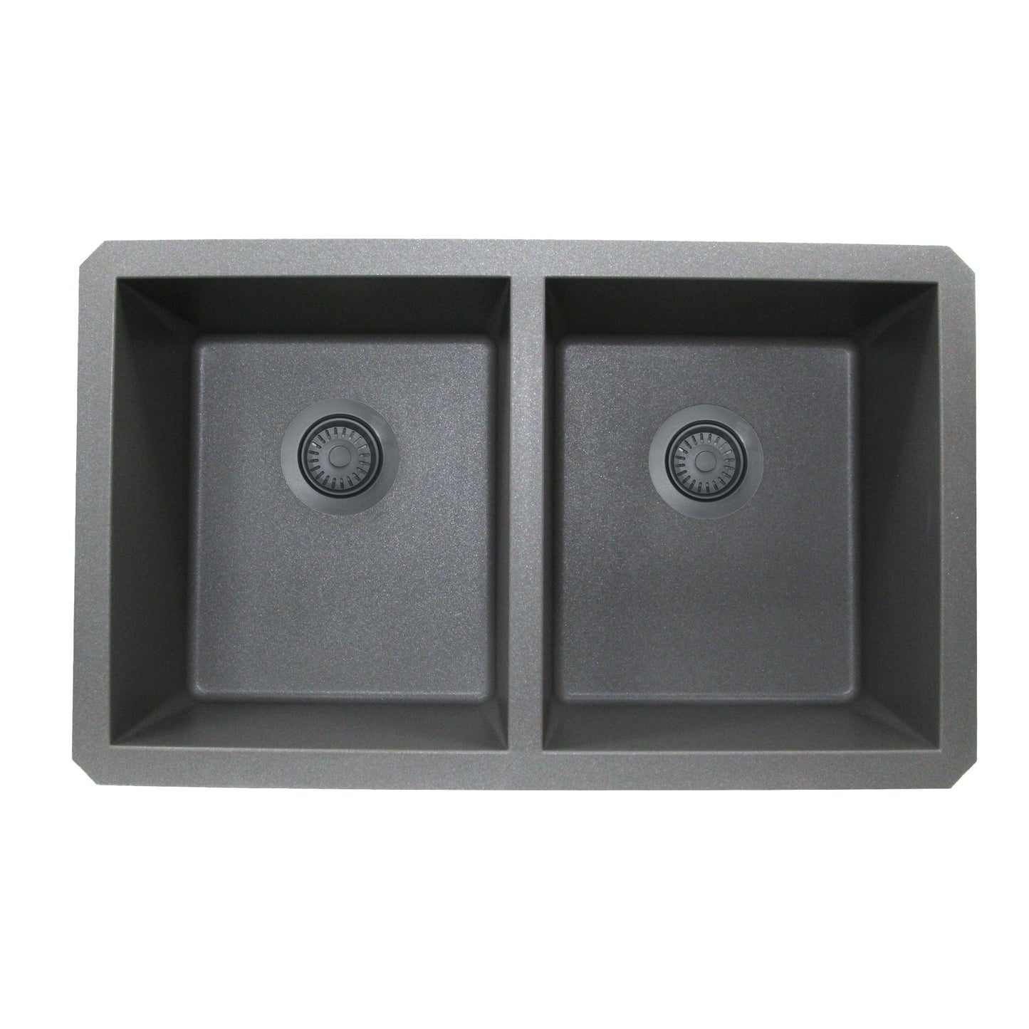 Nantucket Sinks Premium Kitchen 5" Titanium Polymer and Plastic Basket Strainer Kitchen Drain For Granite Composite Sinks