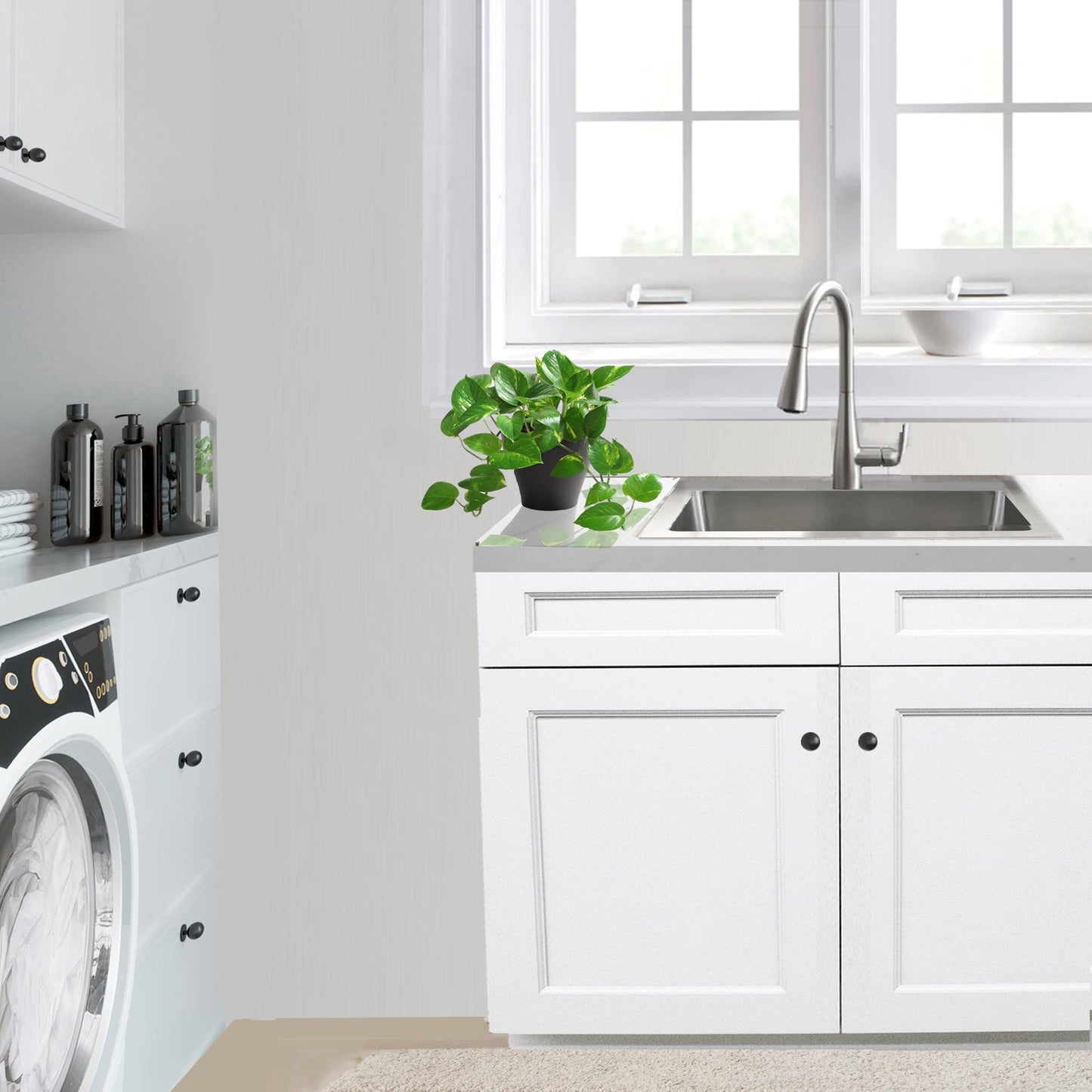 Nantucket Sinks Pro Series 25" Rectangle Topmount Brushed Satin 304 Stainless Steel Single Bowl Small Radius Laundry Sink