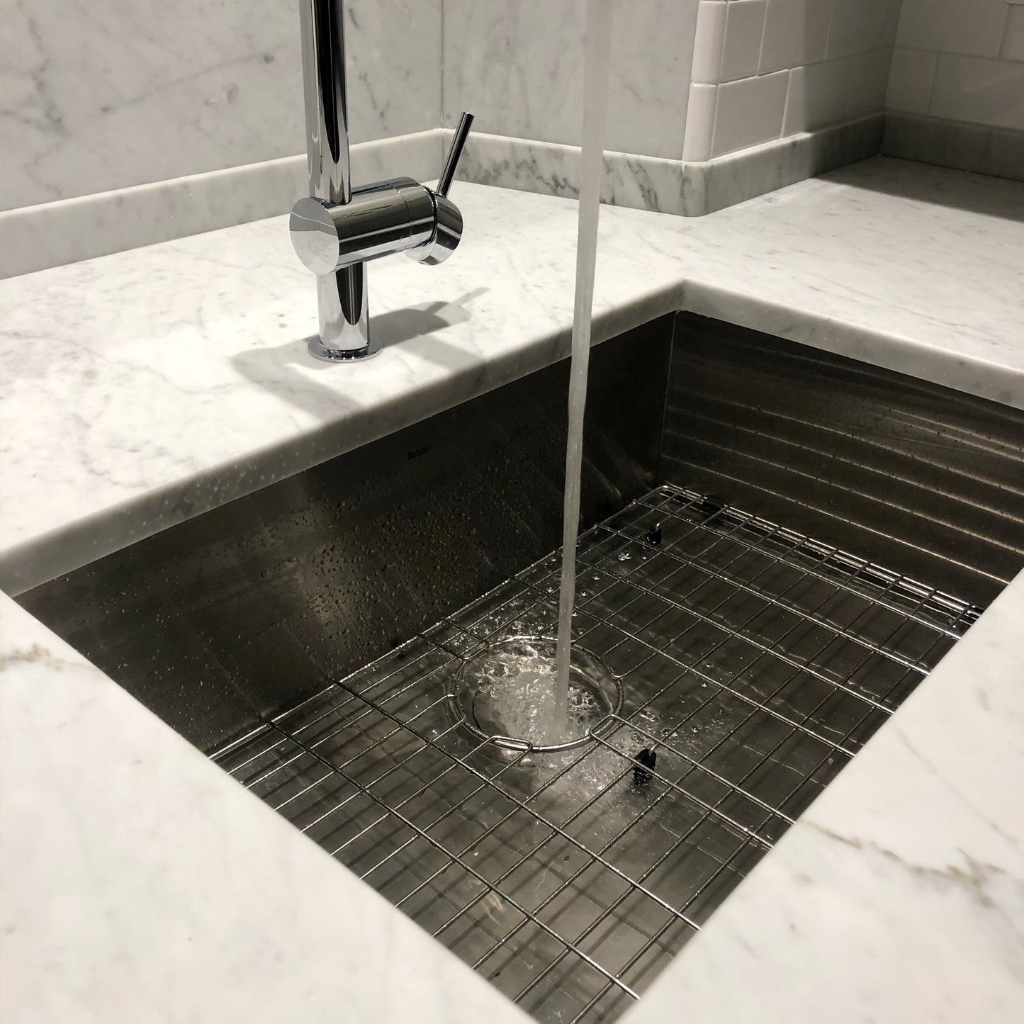 Nantucket Sinks Pro Series 28" Rectangle Undermount Brushed Satin Silver 304 Stainless Steel Single Bowl Zero Radius 8" Deep Kitchen Sink