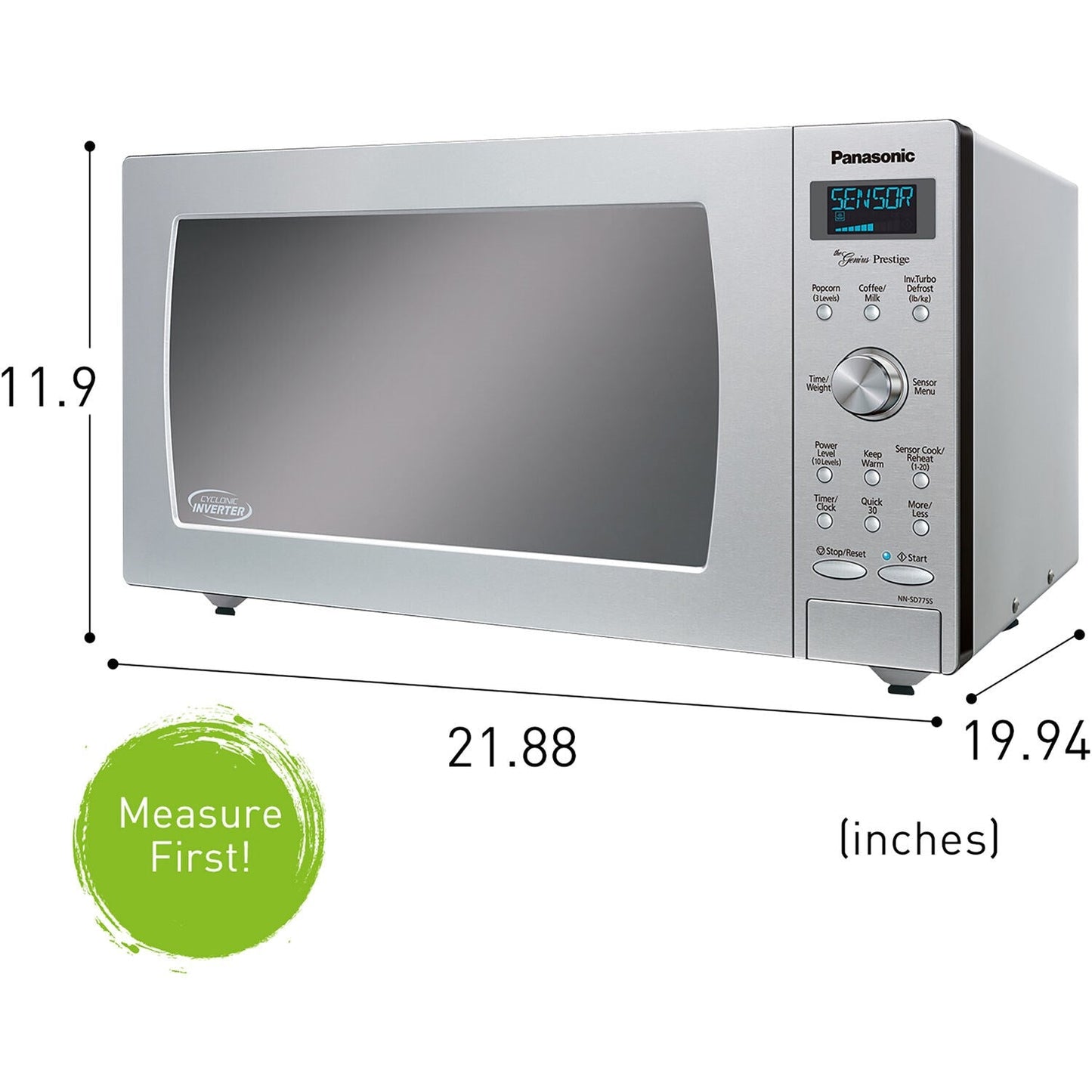 Panasonic 1.6 Cu. Ft. Microwave With Cyclonic Wave Inverter