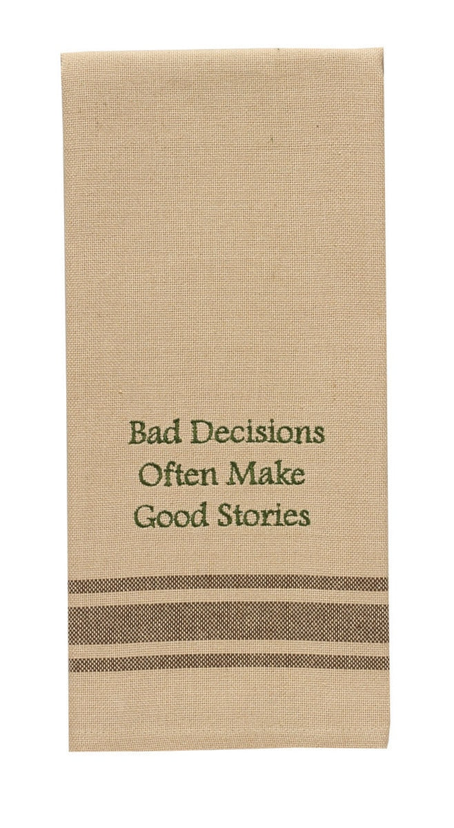 Park Designs Bad Decisions Dishtowel - Set of 2