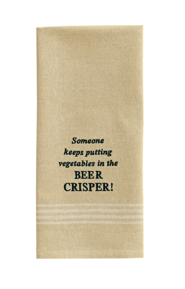Park Designs Beer Crisper Embroidered Dishtowel - Set of 6
