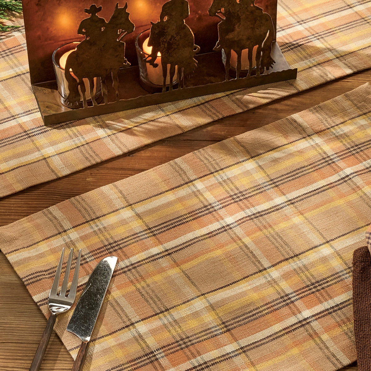 Park Designs Cactus Creek Plaid Placemat - Set of 12