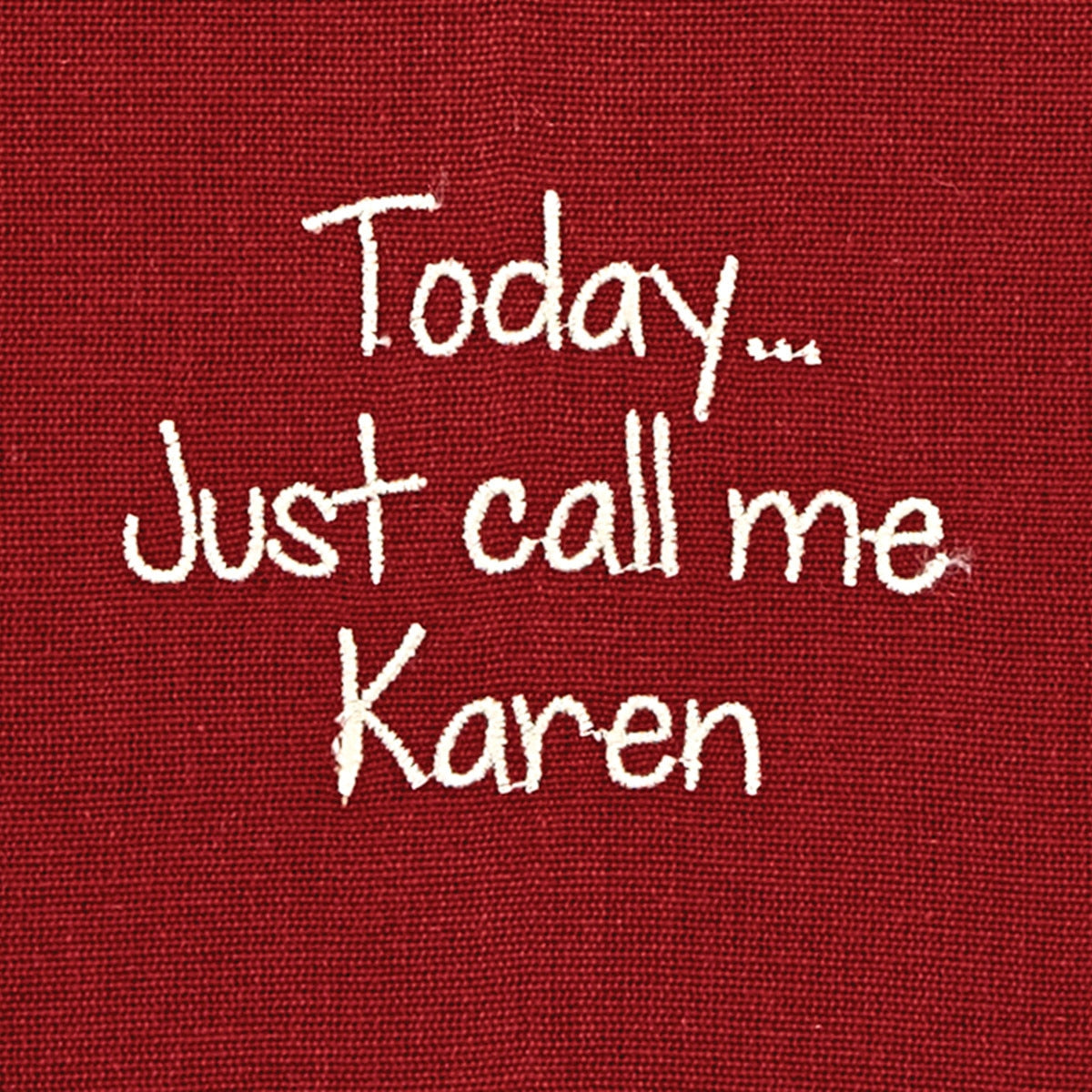 Park Designs Call Me Karen Sentiment Dishtowel - Set of 2
