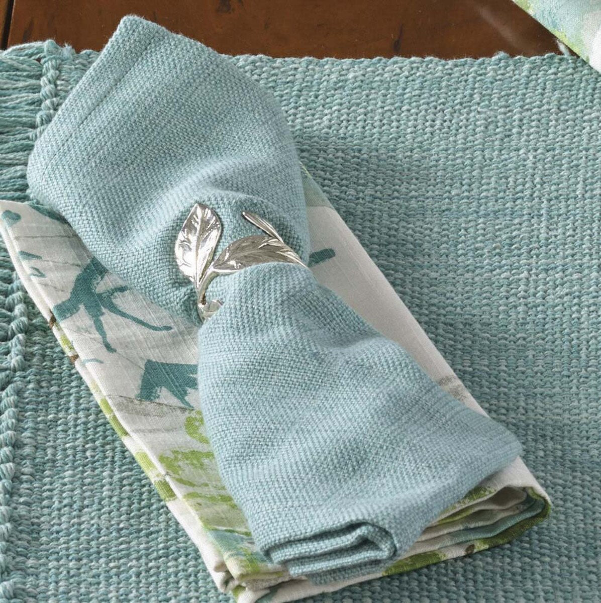 Park Designs Casual Classics Napkin - Water Blue - Set of 4