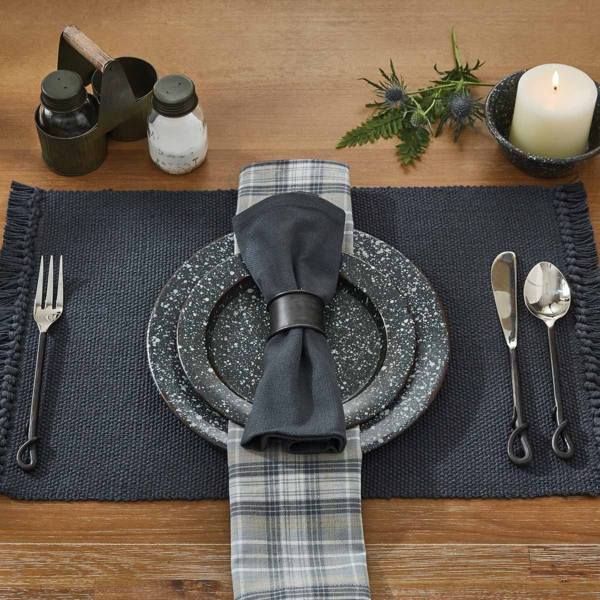 Park Designs Casual Classics Placemat Slate - Set of 4