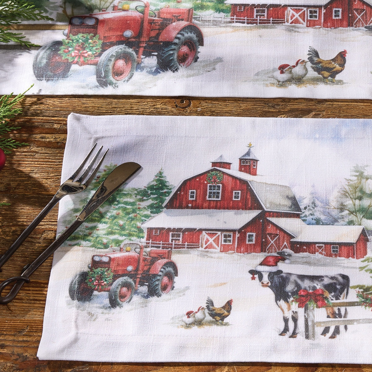 Park Designs Christmas At The Farm Placemat - Set of 12