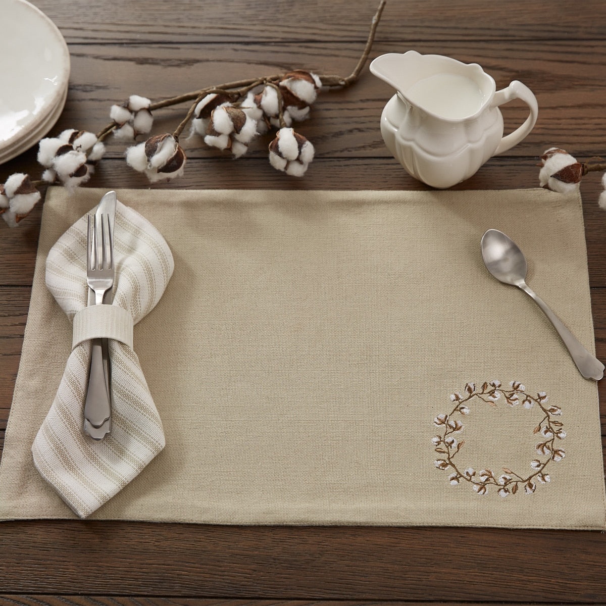 Park Designs Cotton Wreath Placemat - Set of 12