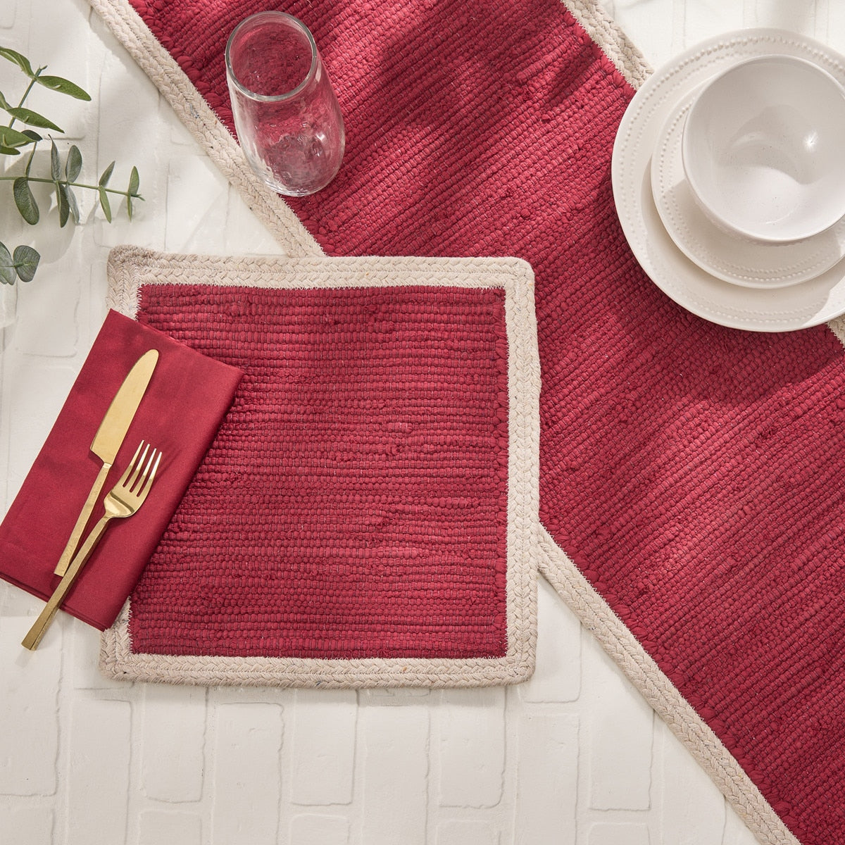 Park Designs Dune Placemat Merlot - Set of 12