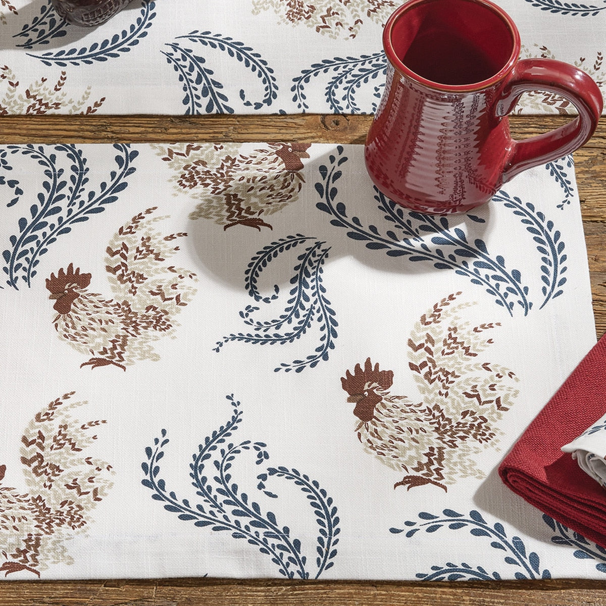 Park Designs Fancy Chickens Placemat - Set of 12